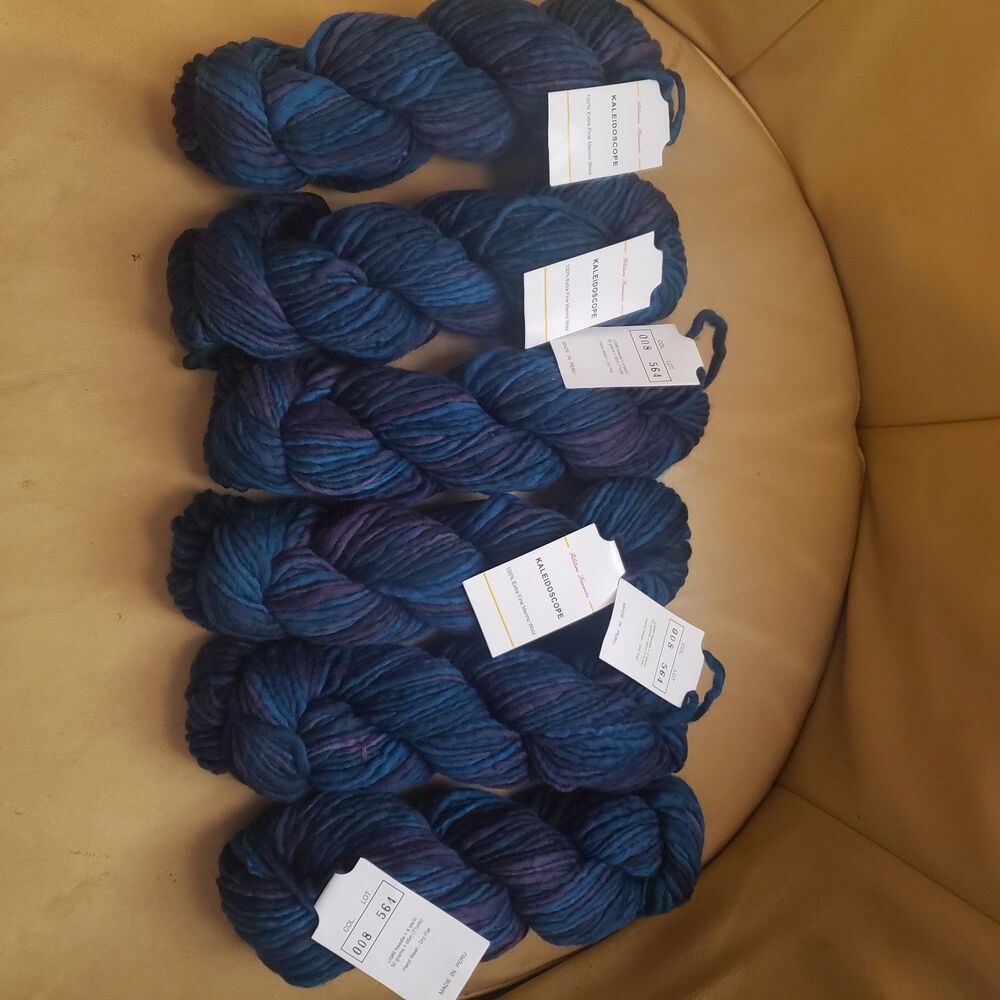 NEW Filatura Lanarota Kaleidoscope Extra Fine Merino Wool Color 008 6 Skein